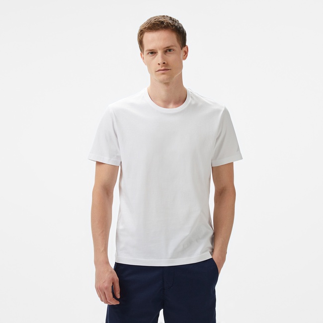  Nautica Erkek Beyaz Regular Fit T-Shirt