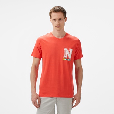  Nautica Erkek Kırmızı Regular Fit T-Shirt