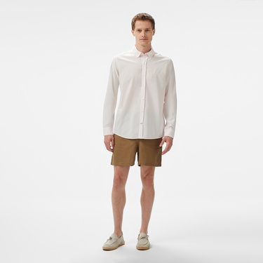  Nautica Erkek Pembe Classic Fit Çizgili Gömlek