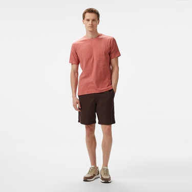  Nautica Erkek Kahverengi Regular Fit Baskılı T-Shirt