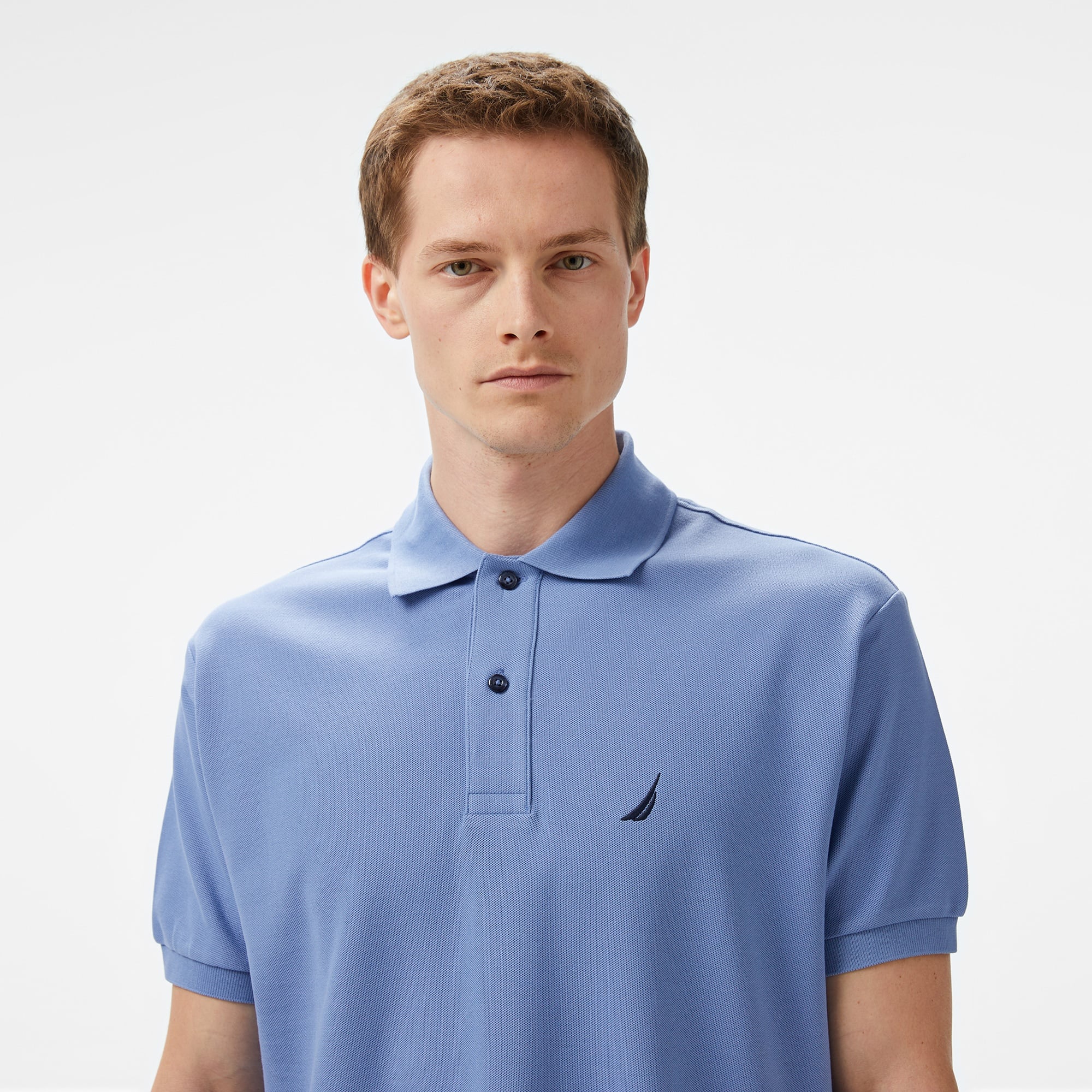 Nautica Erkek Mavi Classic Fit Polo Yaka T-Shirt