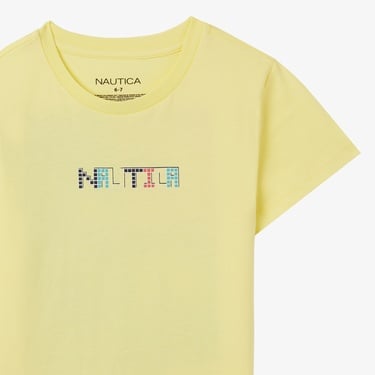  Nautica Erkek Çocuk Sarı Regular Fit Baskılı T-Shirt