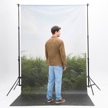  Erkek Taba Uzun Kollu Gömlek Yaka Süet Ceket