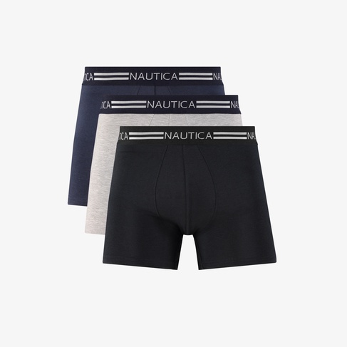  Nautica Erkek Lacivert Standart Fit 3'lü Boxer