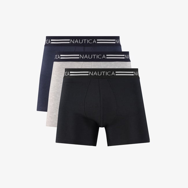 Nautica Erkek Lacivert Standart Fit 3'lü Boxer