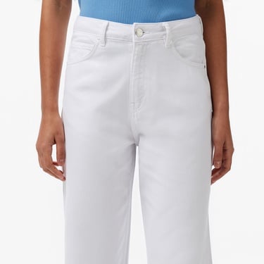  Nautica Kadın Beyaz Straight Fit Pantolon