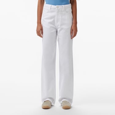  Nautica Kadın Beyaz Straight Fit Pantolon