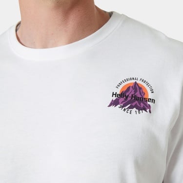  Helly Hansen Core Graphic 2.0  Erkek Beyaz T-shirt