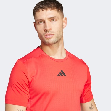  adidas Airchill Erkek Kırmızı Antrenman T-Shirt