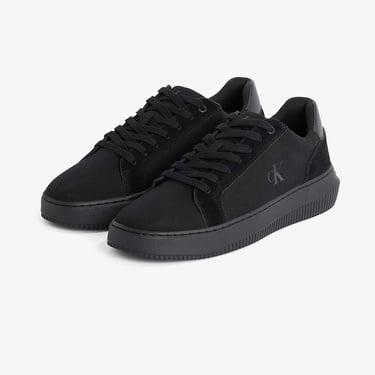 Calvin Klein Chunky Cupsole Canvas Erkek Siyah Sneaker