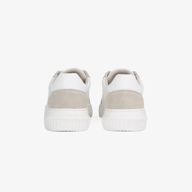 Calvin Klein Chunky Cupsole Canvas Erkek Krem Sneaker