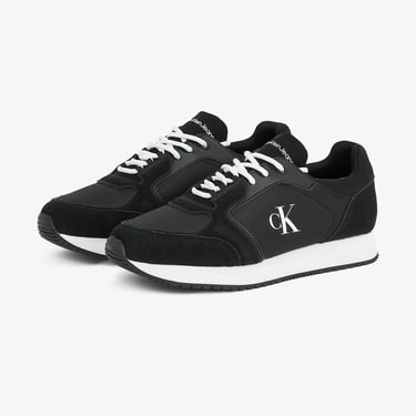  Calvin Klein Runner Sock Laceup Erkek Siyah Sneaker