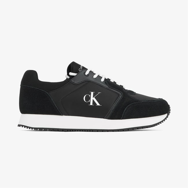  Calvin Klein Runner Sock Laceup Erkek Siyah Sneaker