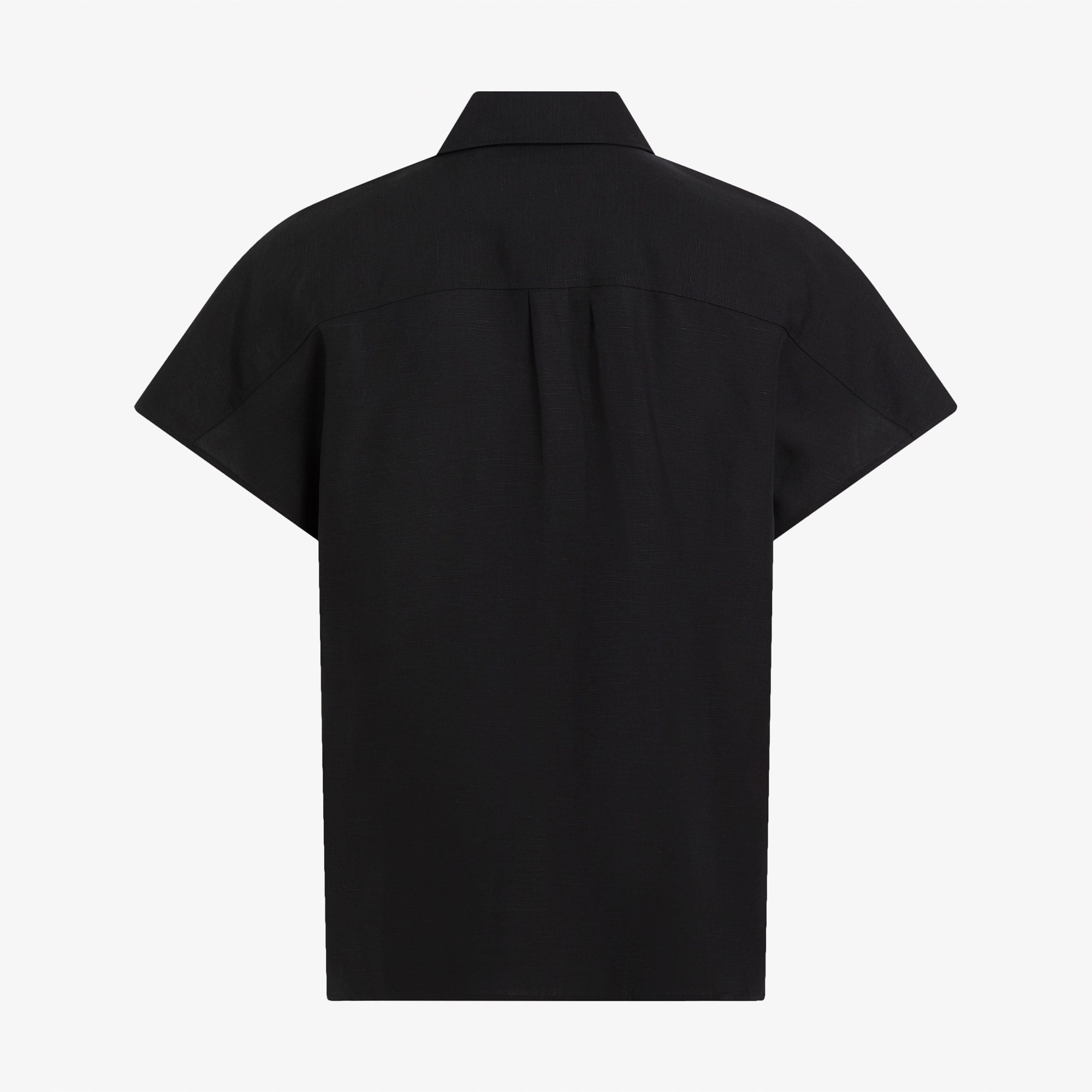 Calvin Klein Linen Blend Kadın Siyah Gömlek