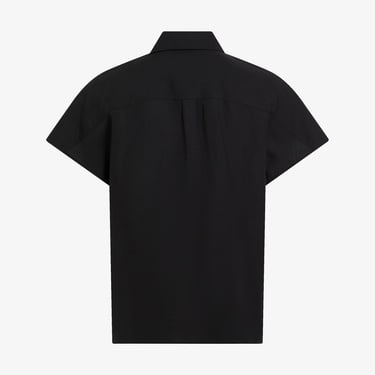  Calvin Klein Linen Blend Kadın Siyah Gömlek