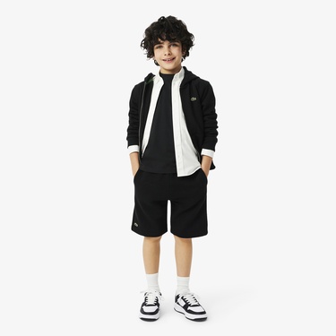  Lacoste L001 Set Leather Çocuk Siyah Spor Ayakkabı