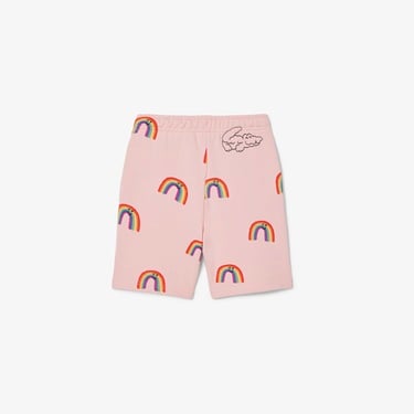  Lacoste Çocuk Desenli Pembe Şort