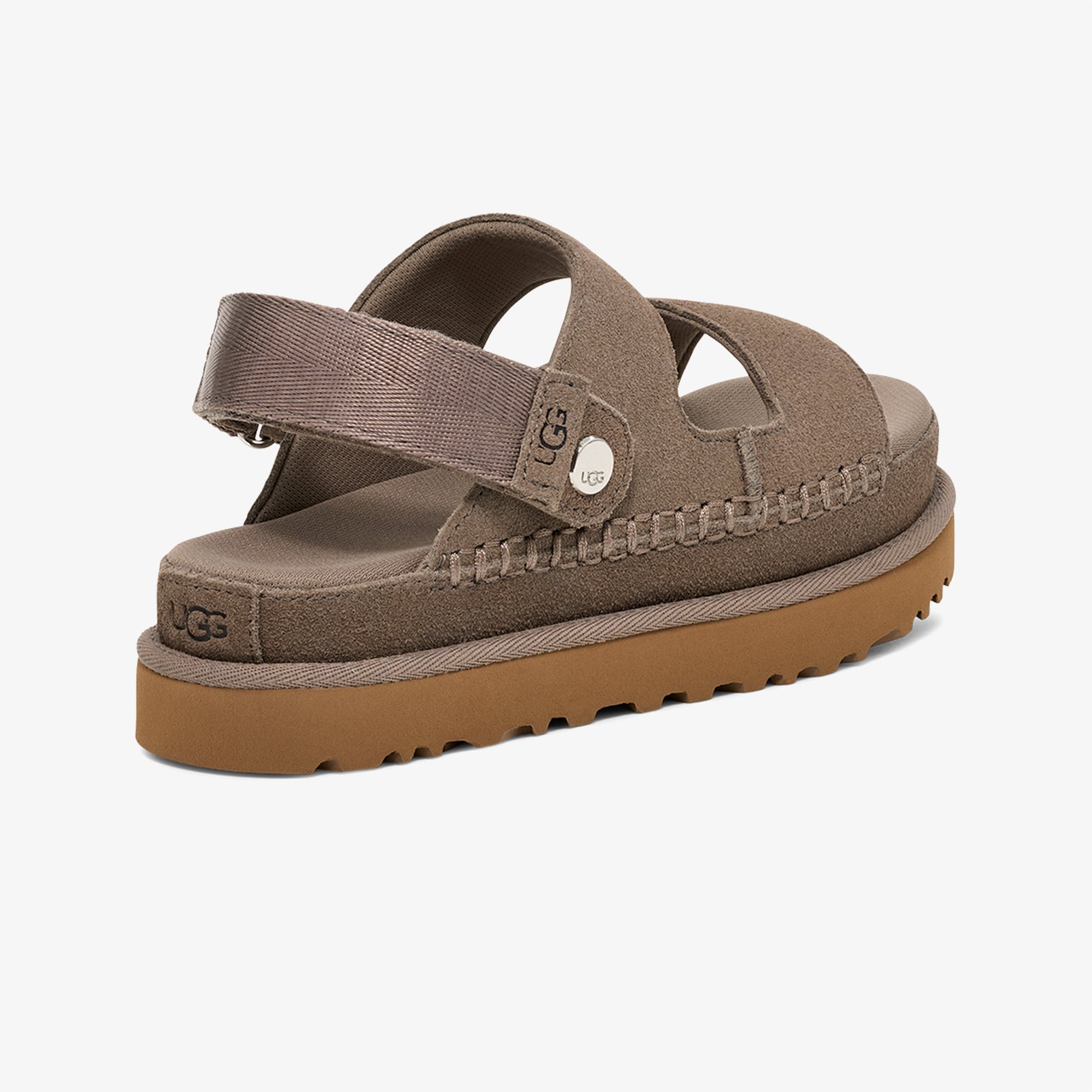 Ugg UGG Gri Goldenstar Glide Kadın Koyu Kahverengi Terlik Sandalet & Terlik | FashFed Gri - 3. görsel