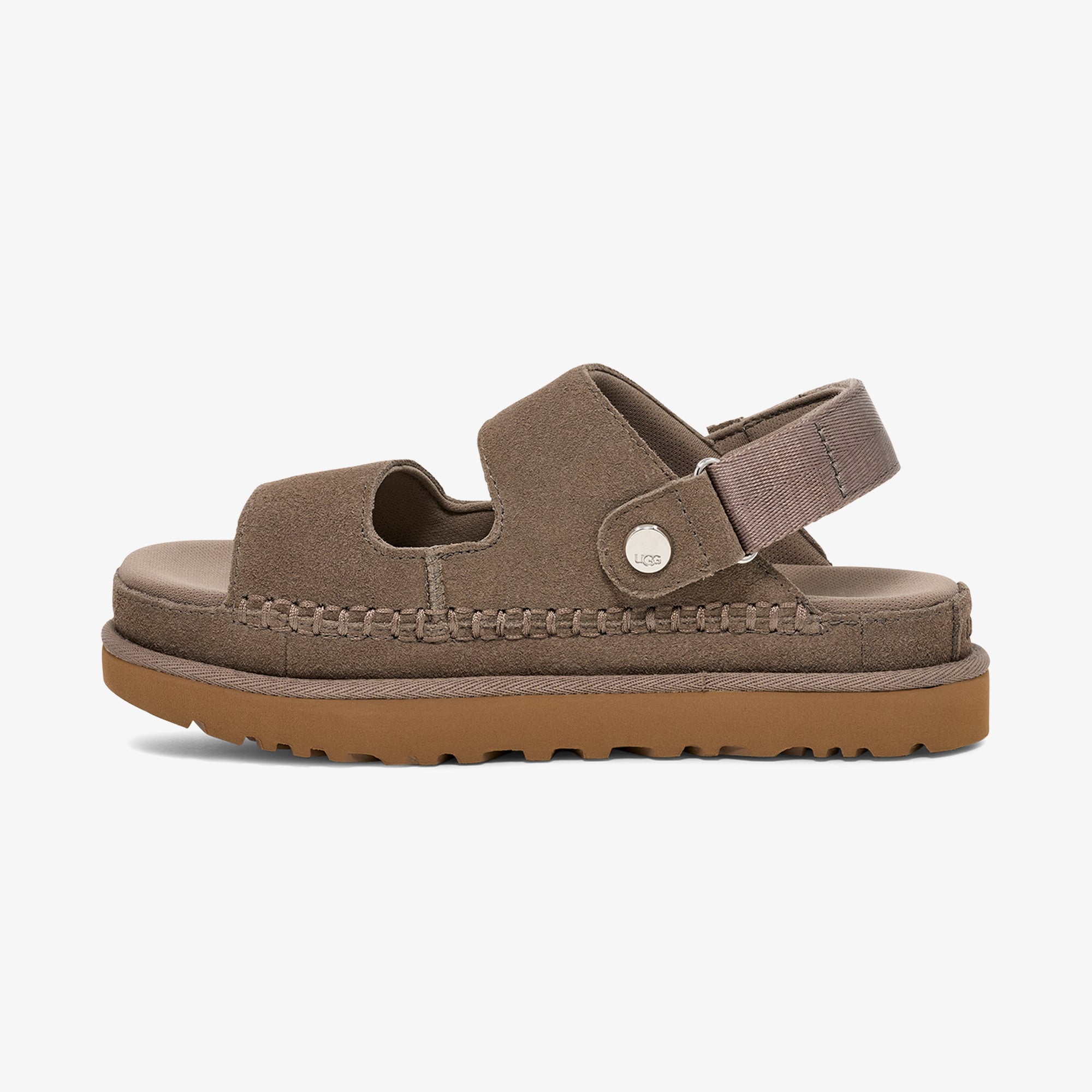 Ugg UGG Gri Goldenstar Glide Kadın Koyu Kahverengi Terlik Sandalet & Terlik | FashFed Gri - 6. görsel