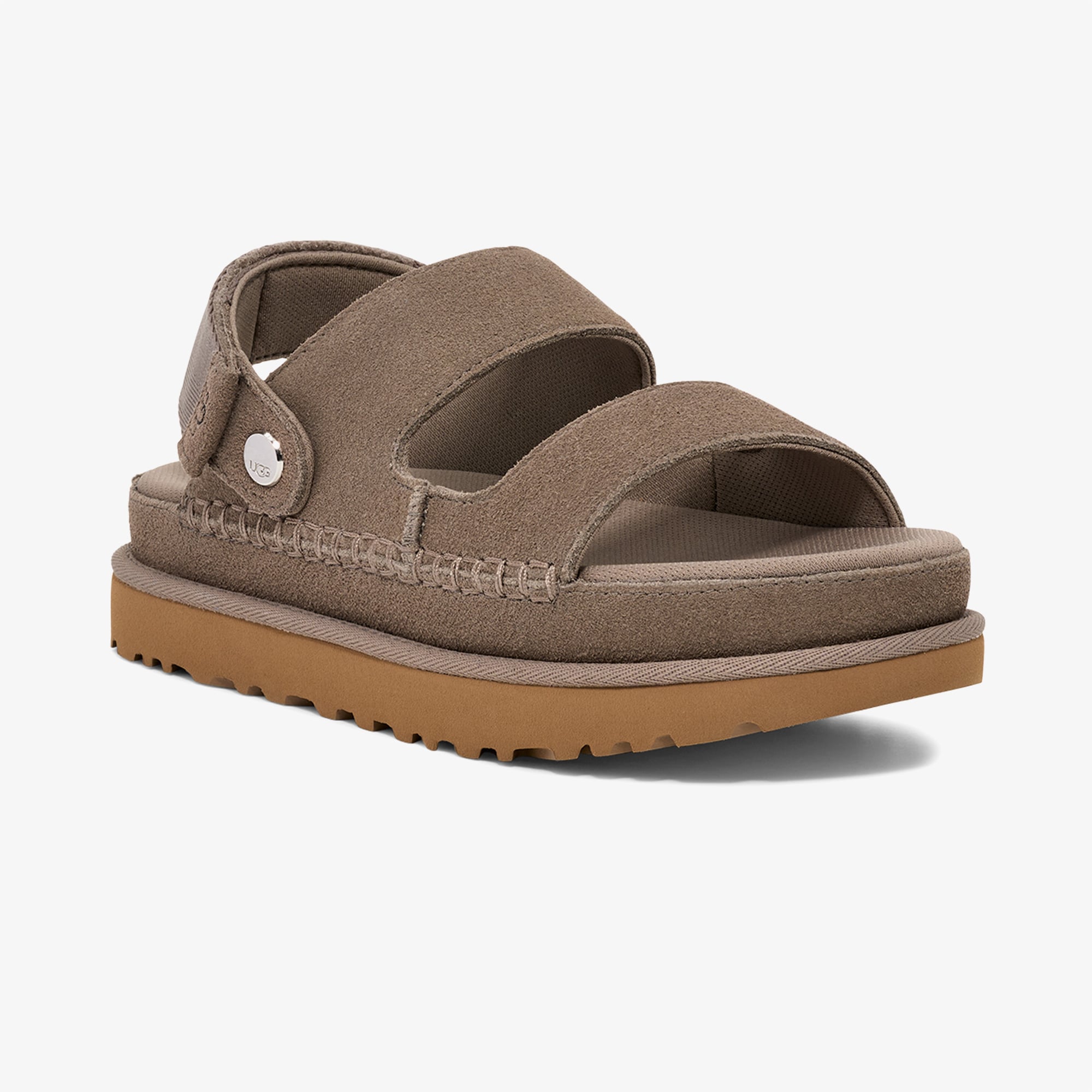 Ugg UGG Gri Goldenstar Glide Kadın Koyu Kahverengi Terlik Sandalet & Terlik | FashFed Gri - 4. görsel