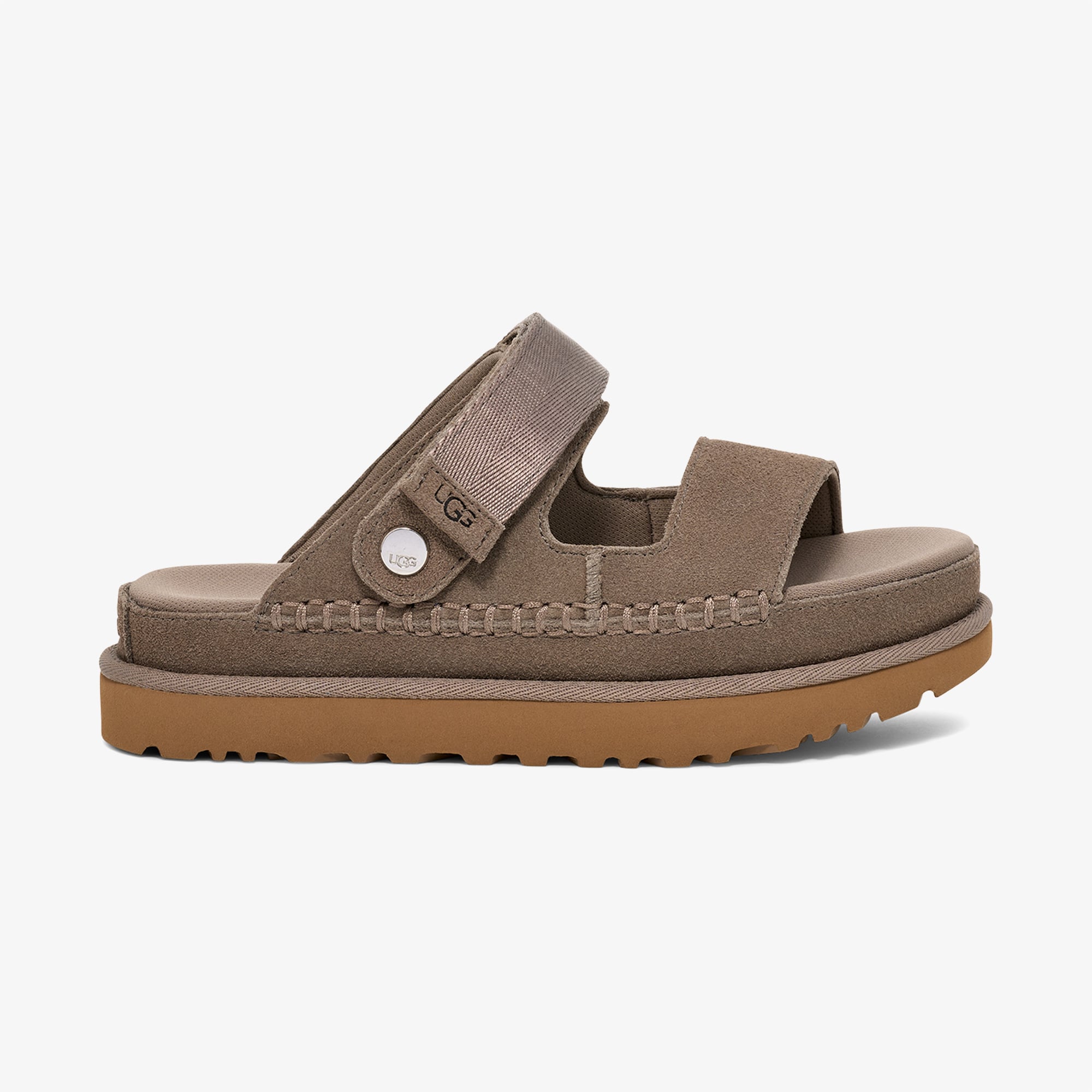 Ugg UGG Gri Goldenstar Glide Kadın Koyu Kahverengi Terlik Sandalet & Terlik | FashFed Gri - 5. görsel