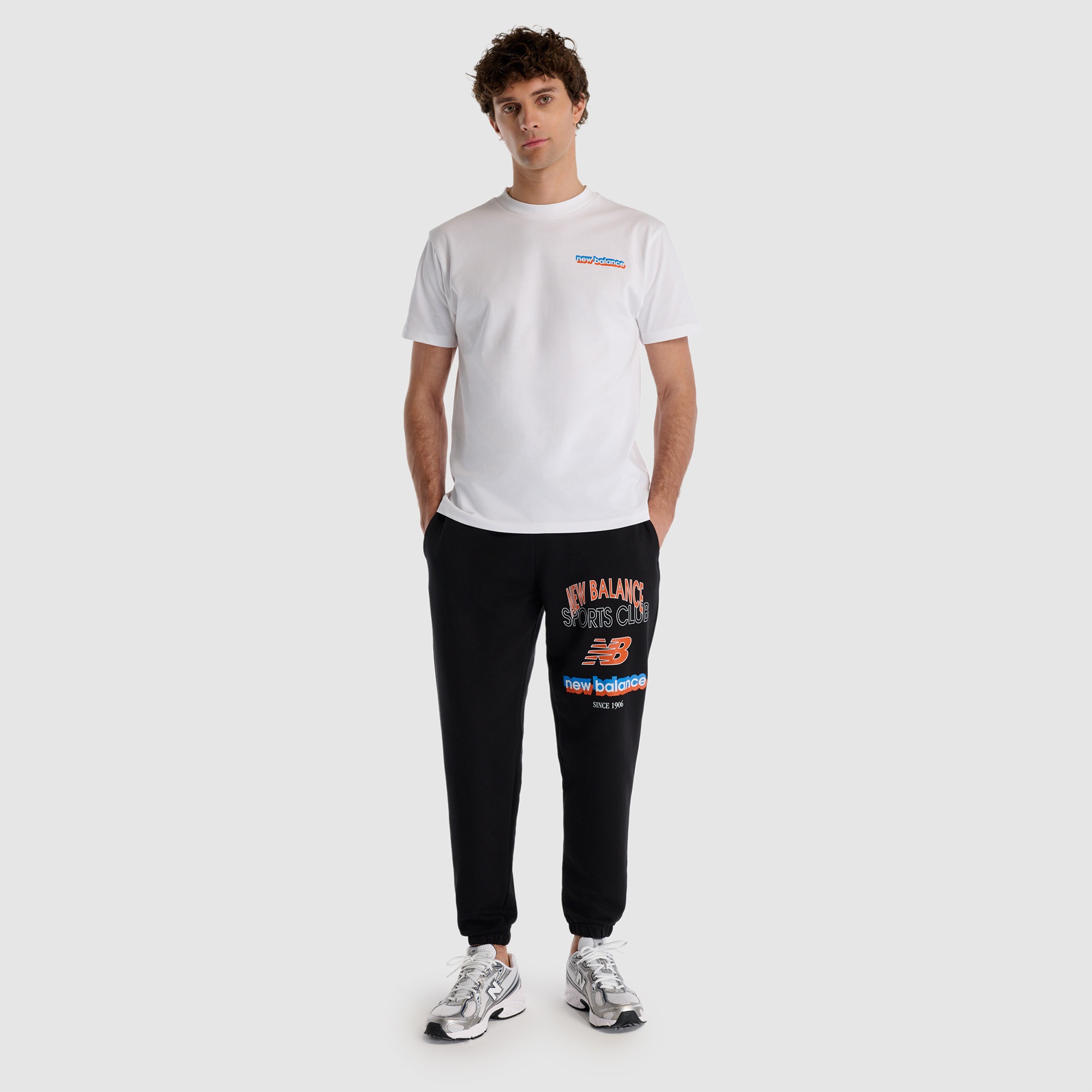 New Balance Erkek Beyaz T-Shirt