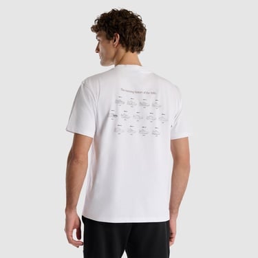  New Balance Lifestyle Erkek Beyaz T-Shirt