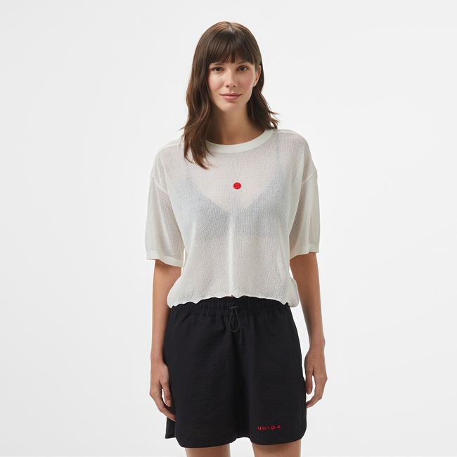  UNITED4 Kadın Beyaz Triko