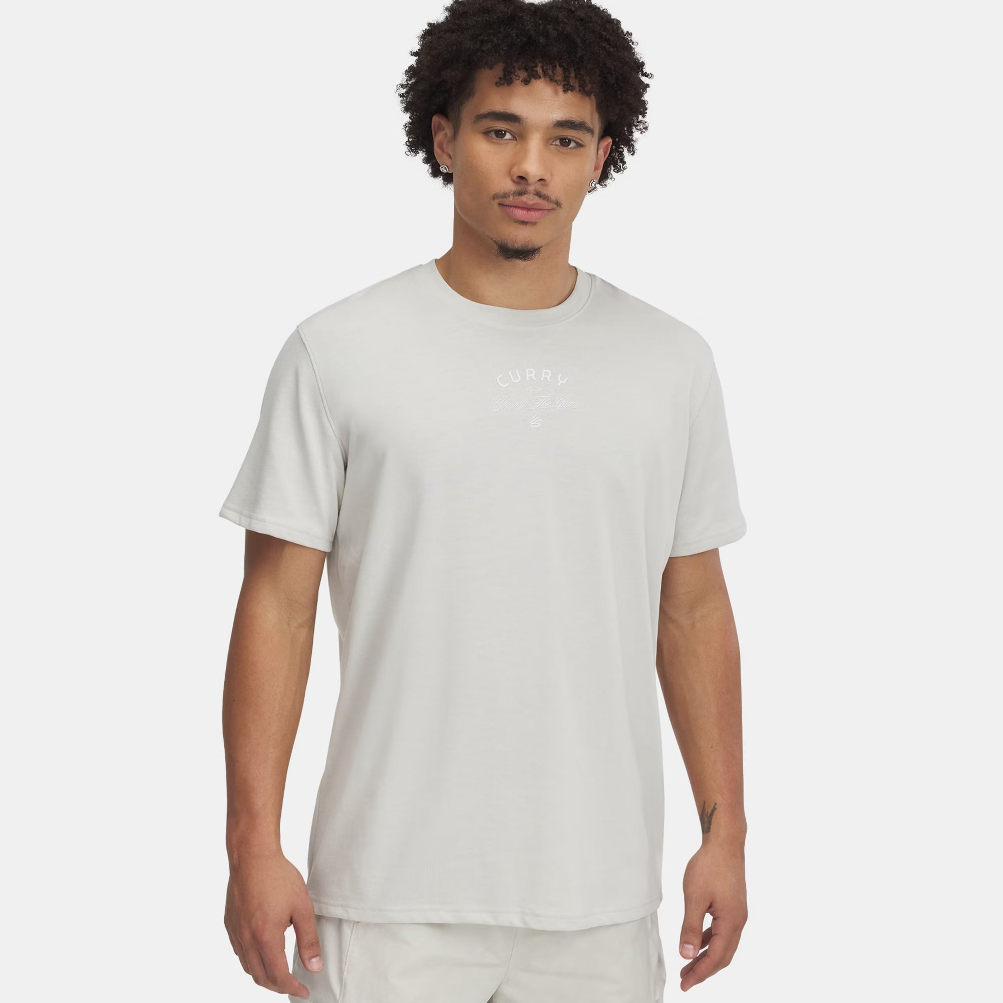  Under Armour Curry Heavyweight Erkek Bej T-Shirt