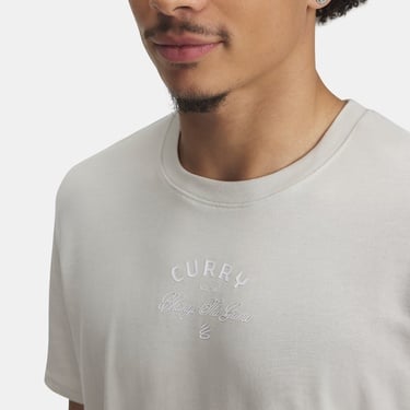  Under Armour Curry Heavyweight Erkek Bej T-Shirt