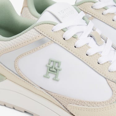 Tommy Hilfiger Leather Kadın Krem Sneaker