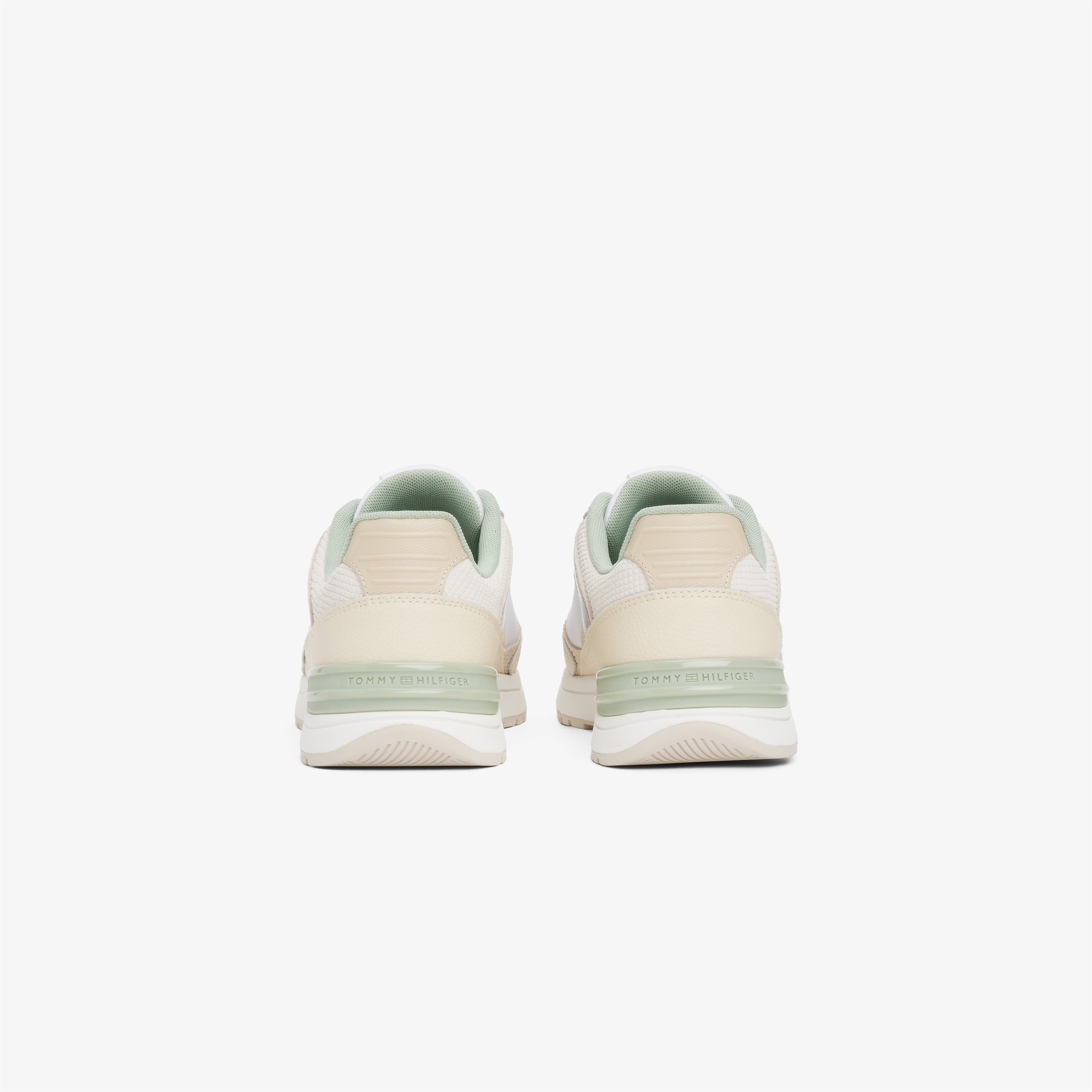 Tommy Hilfiger Leather Kadın Krem Sneaker