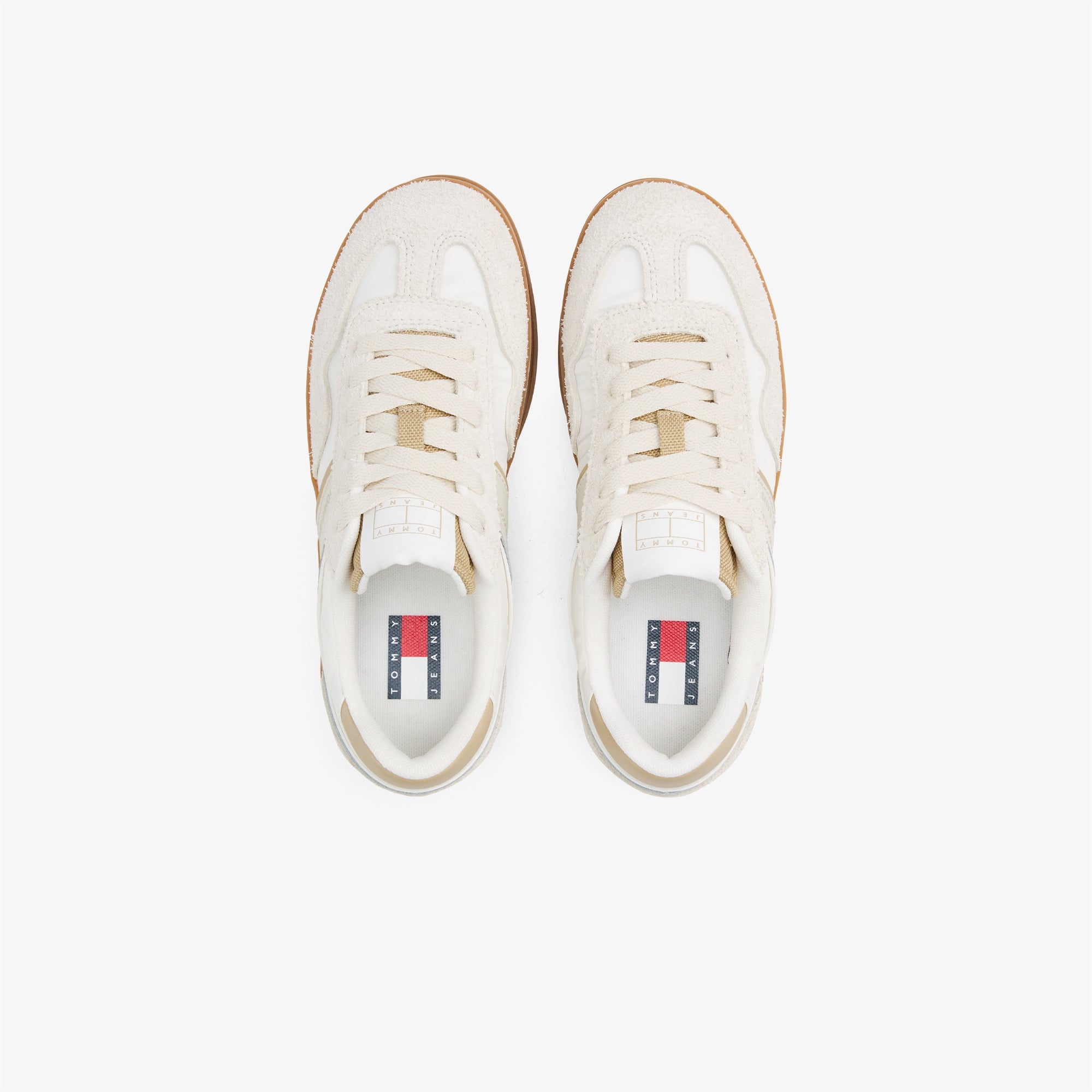 Tommy Hilfiger Greenwich Mix Media Kadın Bej Spor Ayakkabı