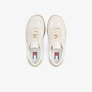  Tommy Hilfiger Greenwich Mix Media Kadın Bej Spor Ayakkabı