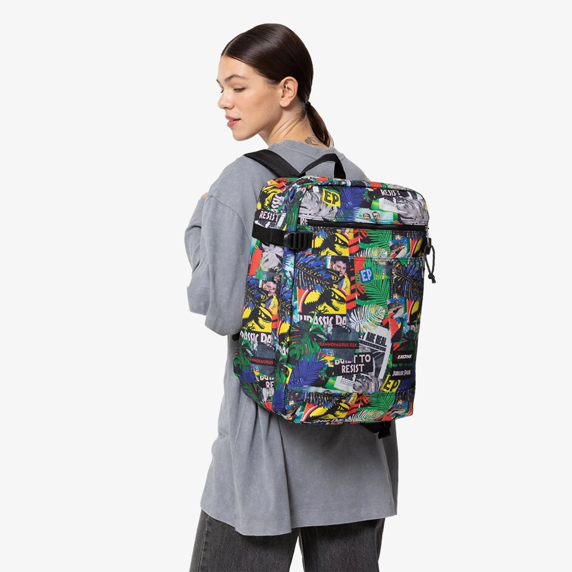 Eastpak X Jurassic Park Transit Pak'R Unisex Renkli Sırt Çantası
