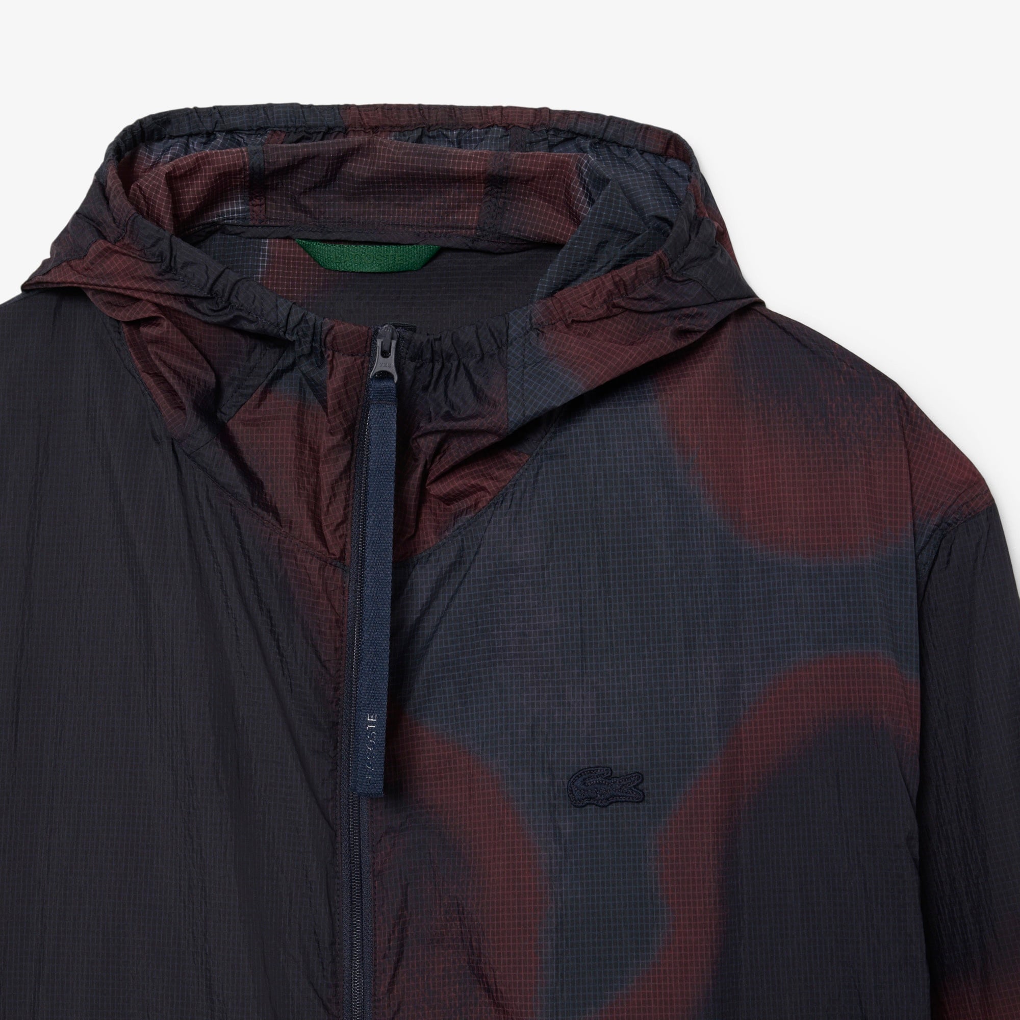 Lacoste Ripstop Naylon Erkek Bordo Ceket