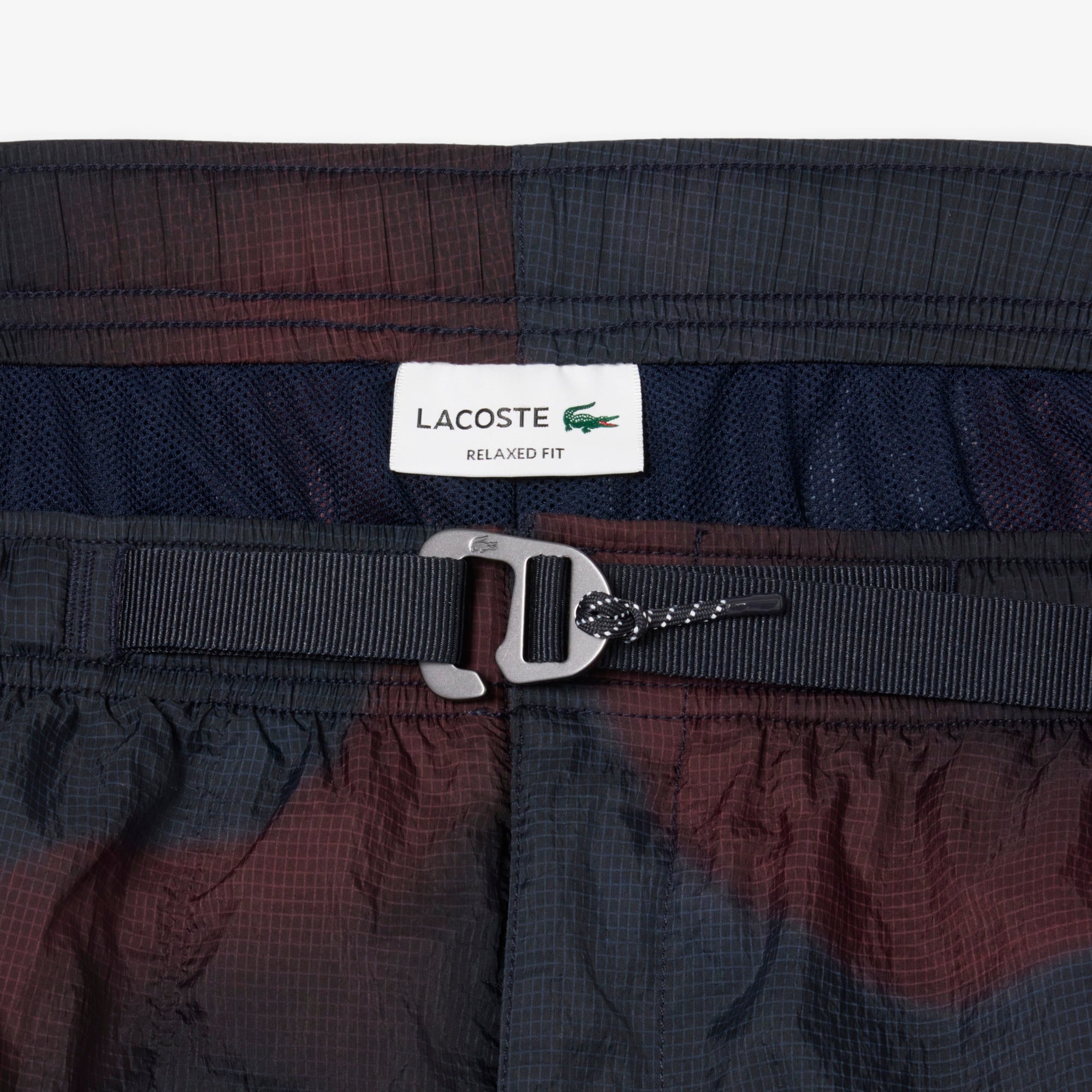 Lacoste Ombre Print Naylon Erkek Bordo Şort