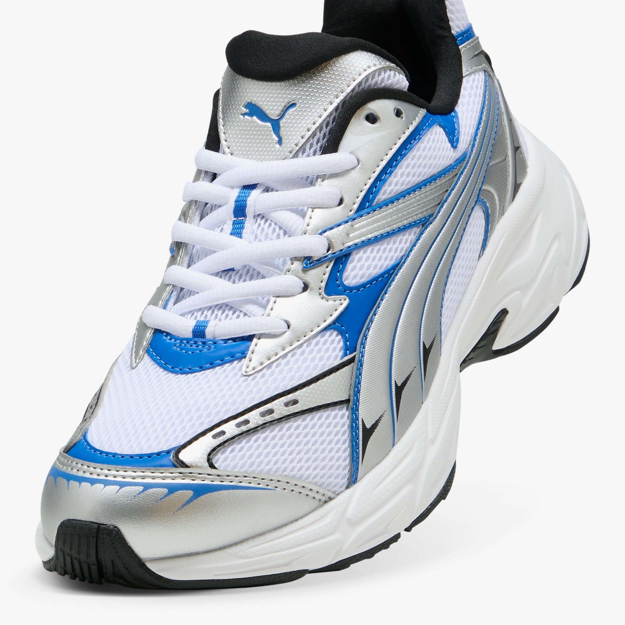 Puma Morphic Unisex Mavi Detaylı Beyaz Spor Ayakkabı