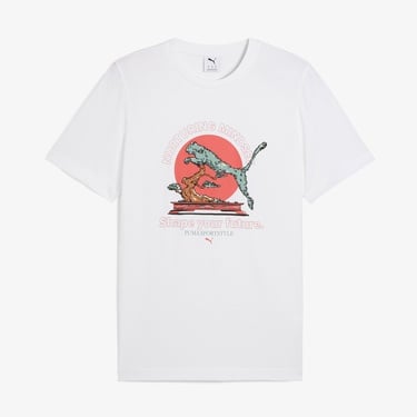  Puma Graphics Bonsai Erkek Beyaz T-Shirt