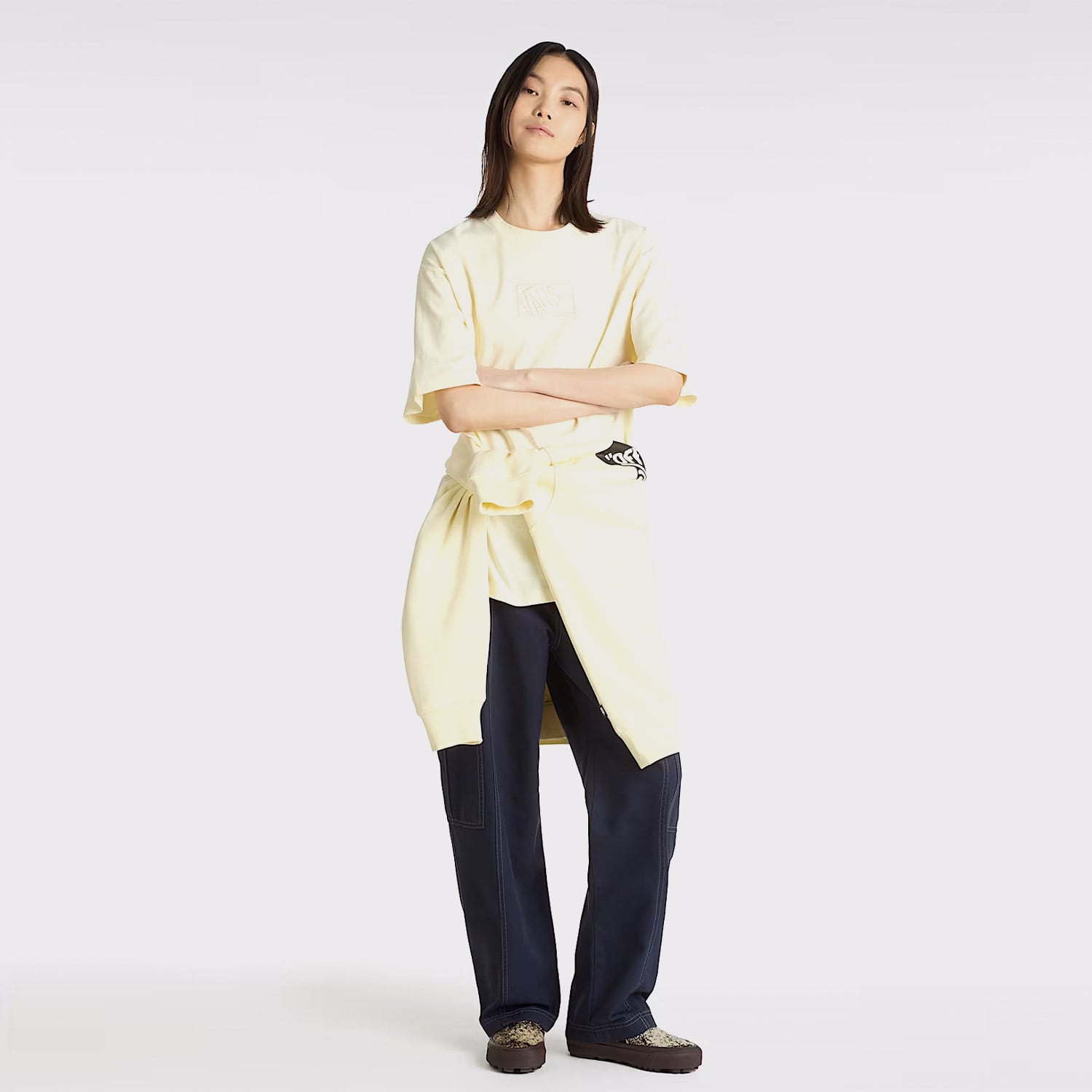  Vans 6Oz Canvas Sidewalk Kadın Lacivert Pantolon