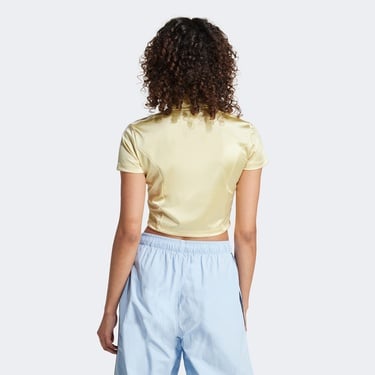  adidas Originals Full Zipped Kadın Sarı Crop Üst