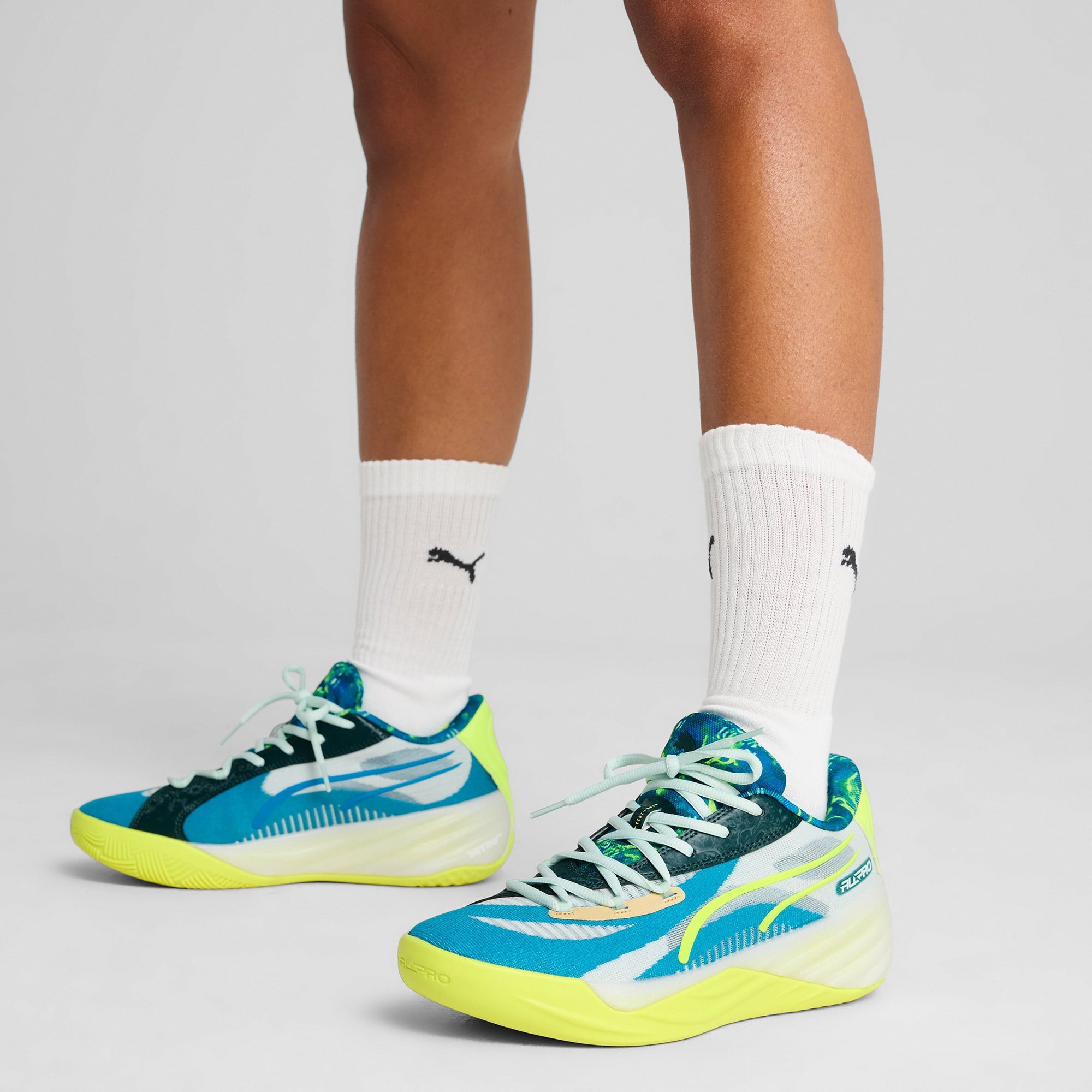 Puma All-Pro Nitro Hoops Dreamz Erkek Mavi Spor Ayakkabı