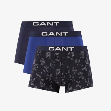  GANT Erkek Lacivert Logolu Boxer
