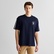 GANT Erkek Krem Relaxed Fit Bisiklet Yaka Logolu T-Shirt
