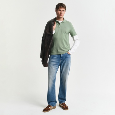  GANT Erkek Yeşil Regular Fit Polo