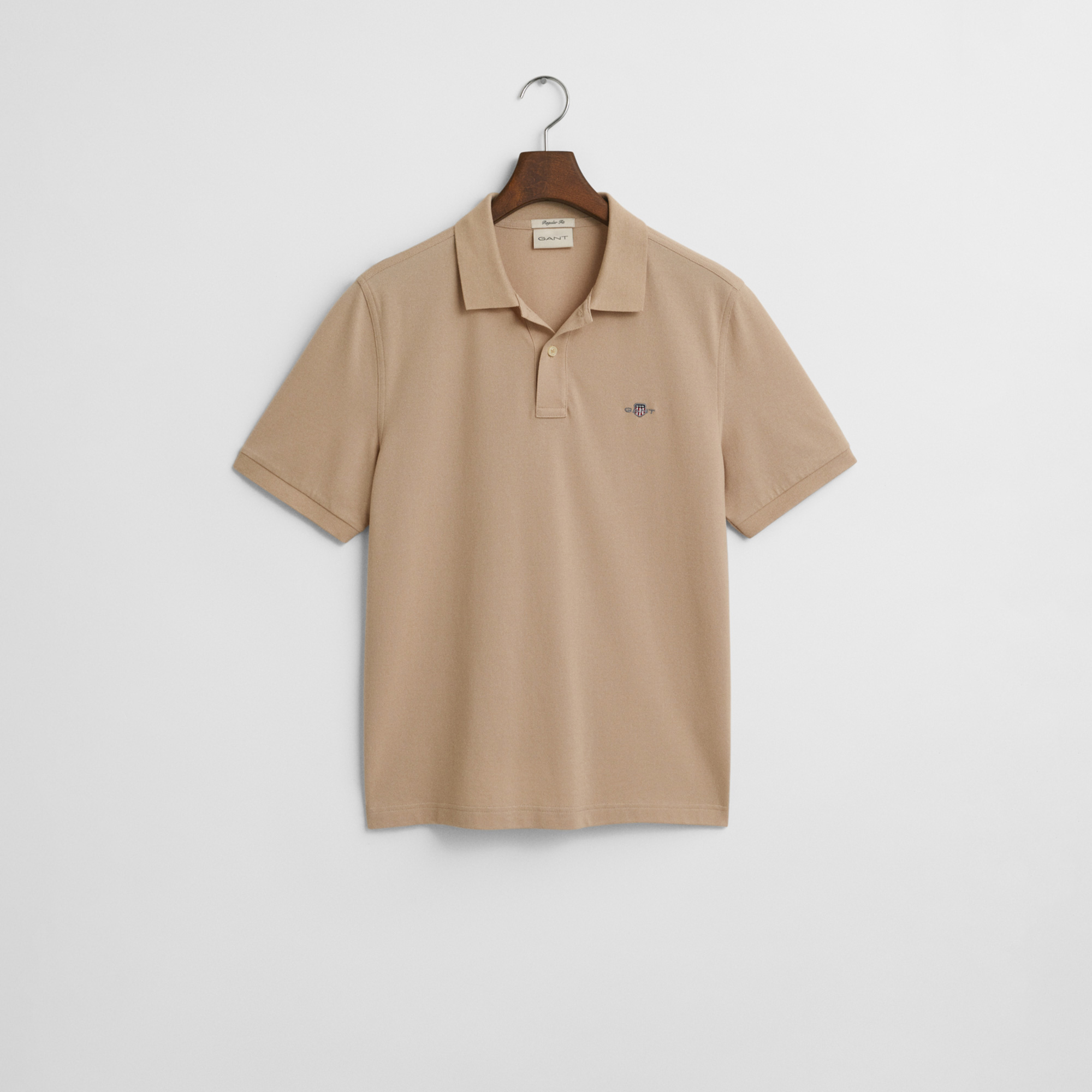 GANT Erkek Bej Regular Fit Polo