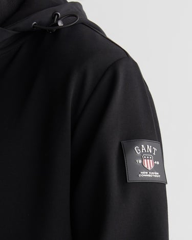  GANT Erkek Siyah Regular Fit Kapüşonlu Sweatshirt