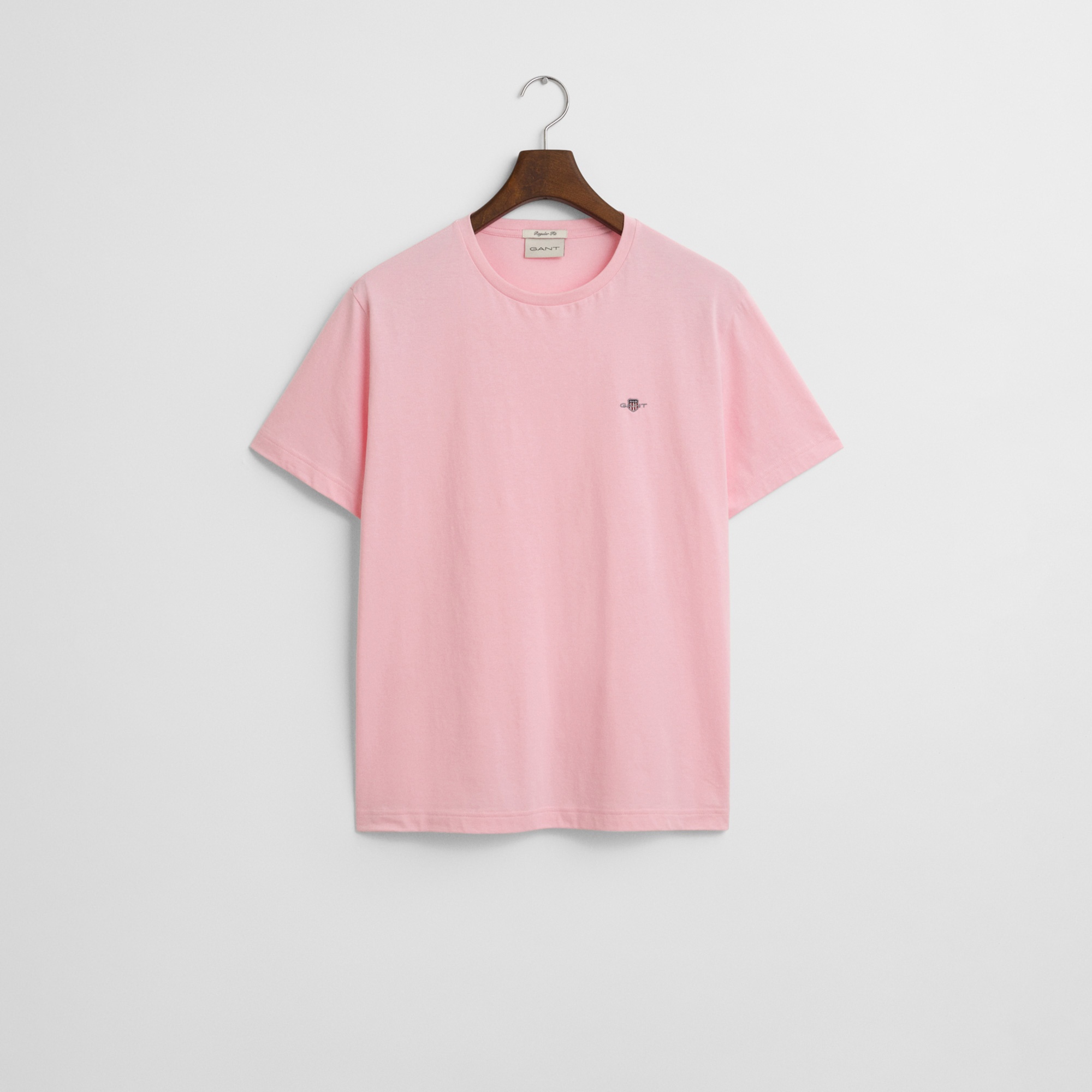 GANT Erkek Pembe Regular Fit Bisiklet Yaka T-Shirt