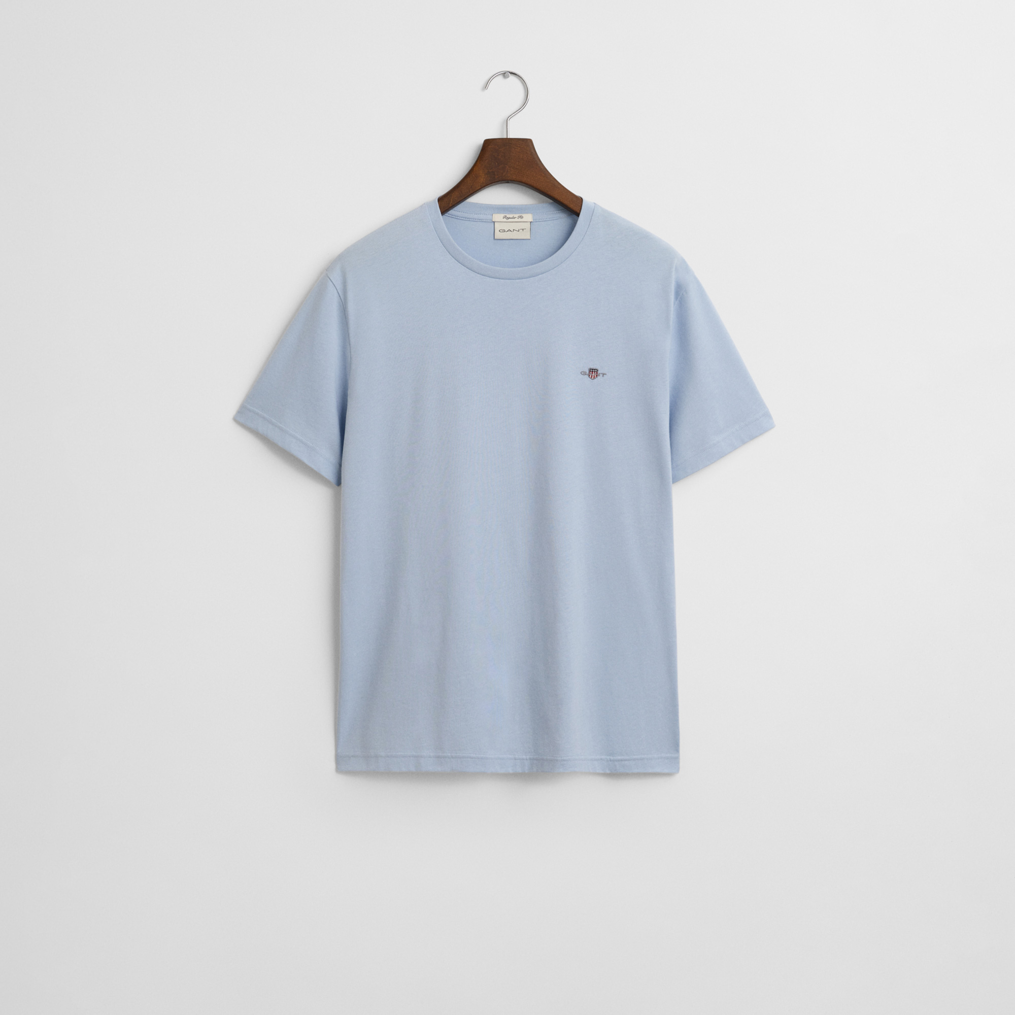 Gant Erkek Mavi Regular Fit Bisiklet Yaka T-shirt