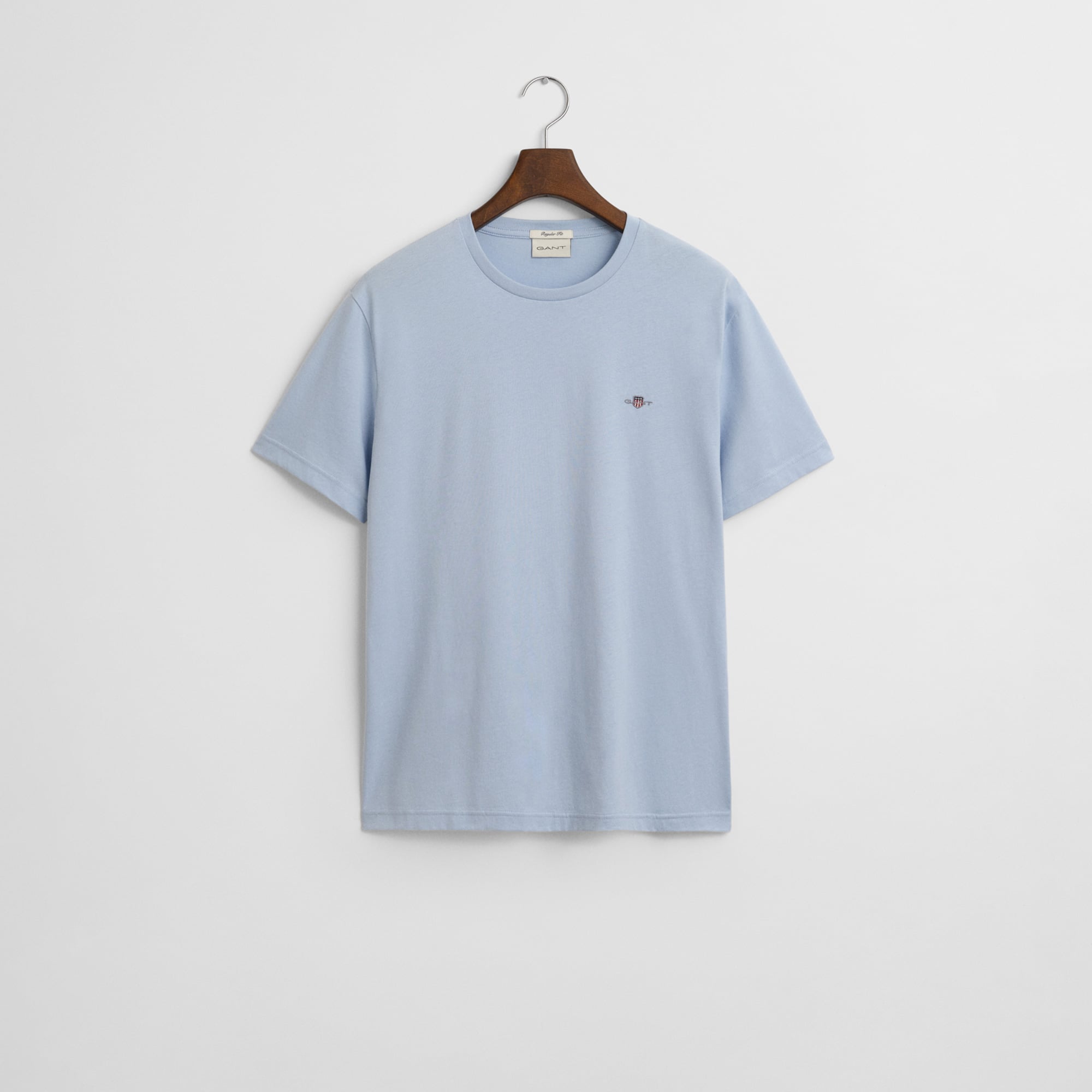  Gant Erkek Mavi Regular Fit Bisiklet Yaka T-shirt